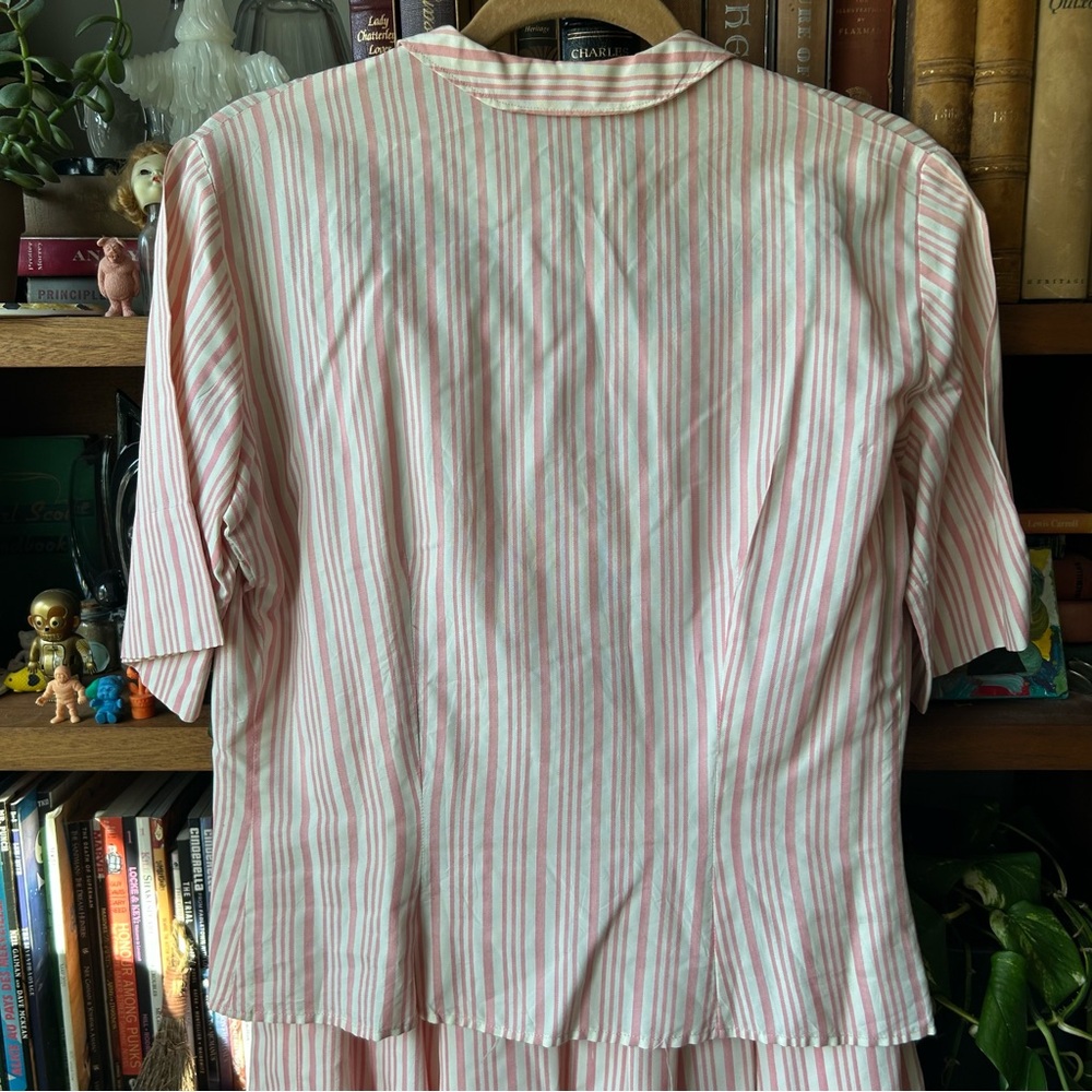 Vintage 50s candy striper skirt set - Picture 10 of 15